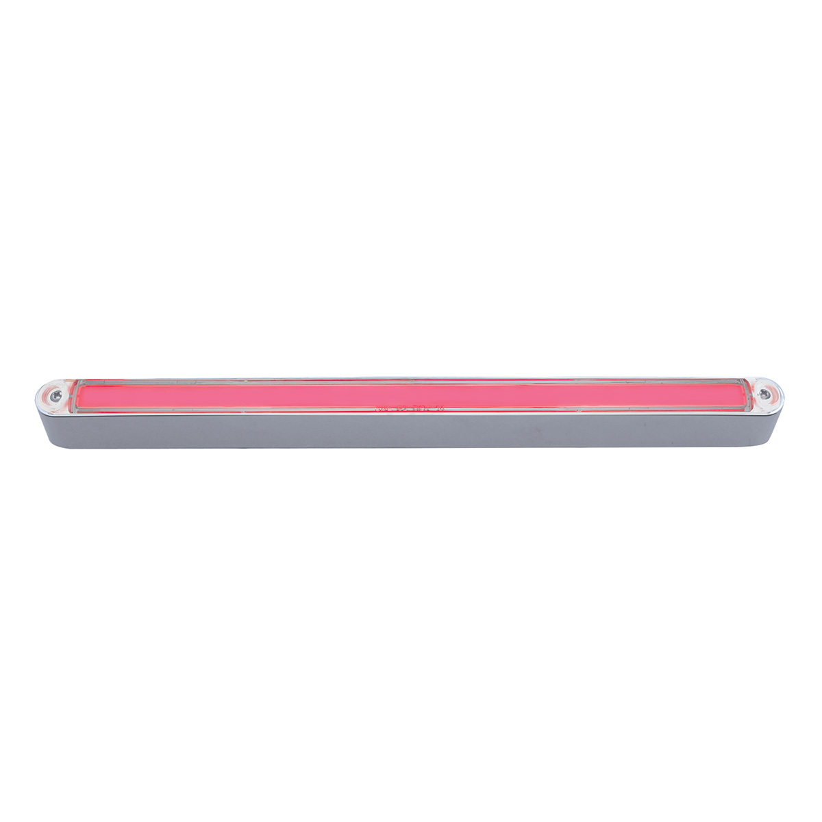 24 LED Dual Function 12" GloLight Bar With Bezel - Red LED/Clear Lens - Thumbnail 3