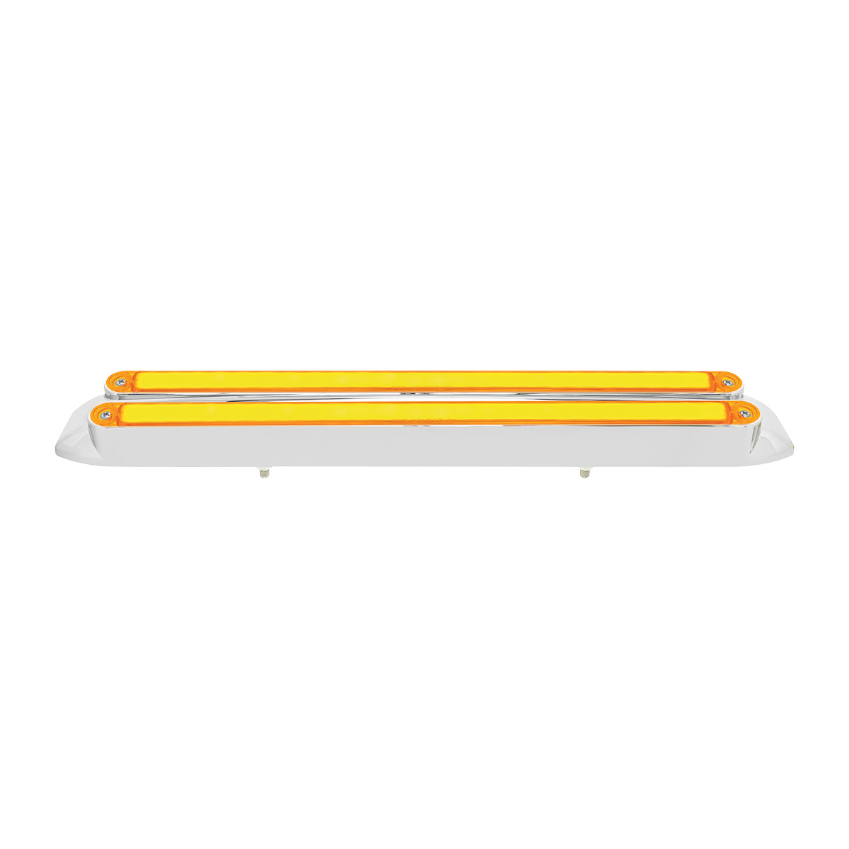 Dual 24 LED Dual Function 12" GloLight Bar With Bezel - Amber LED/Amber Lens - Thumbnail 3