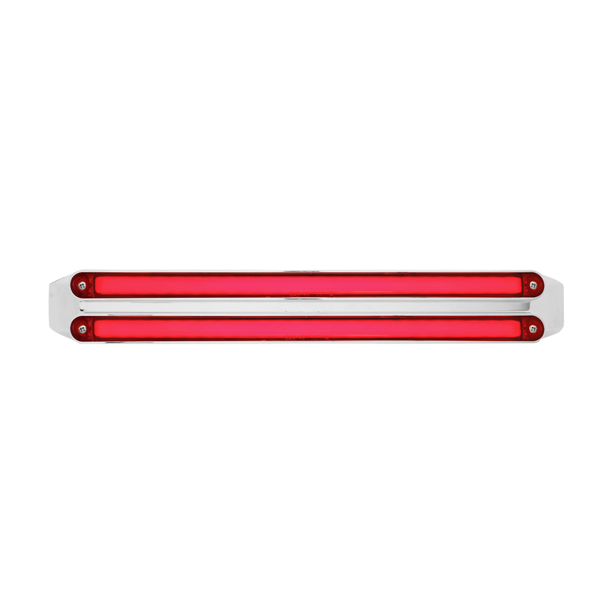 Dual 24 LED Dual Function 12" GloLight Bar With Bezel - Red LED/Red Lens - Thumbnail 6