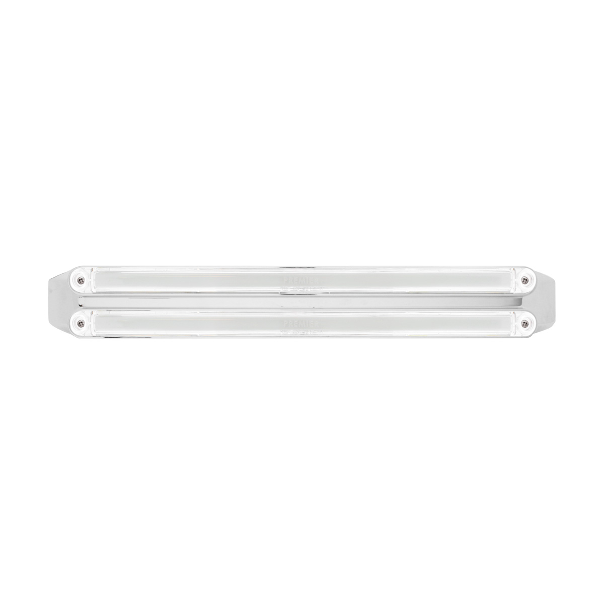 Dual 24 LED Dual Function 12" GloLight Bar With Bezel - Amber LED/Clear Lens - Thumbnail 2