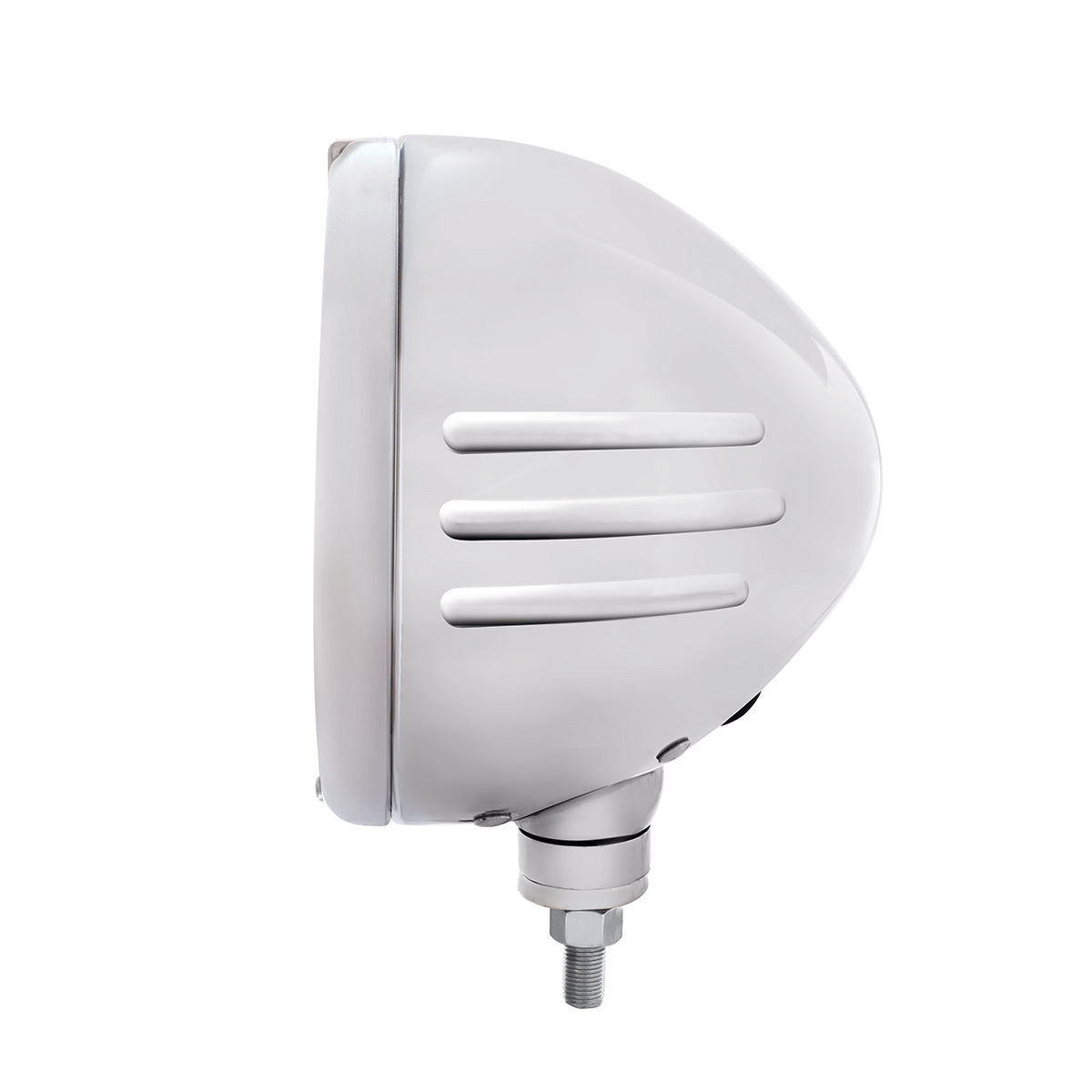 SS Classic Embossed Stripe Headlight H4 With White LED & Dual Mode LED Signal -Clear Lens - Thumbnail 2