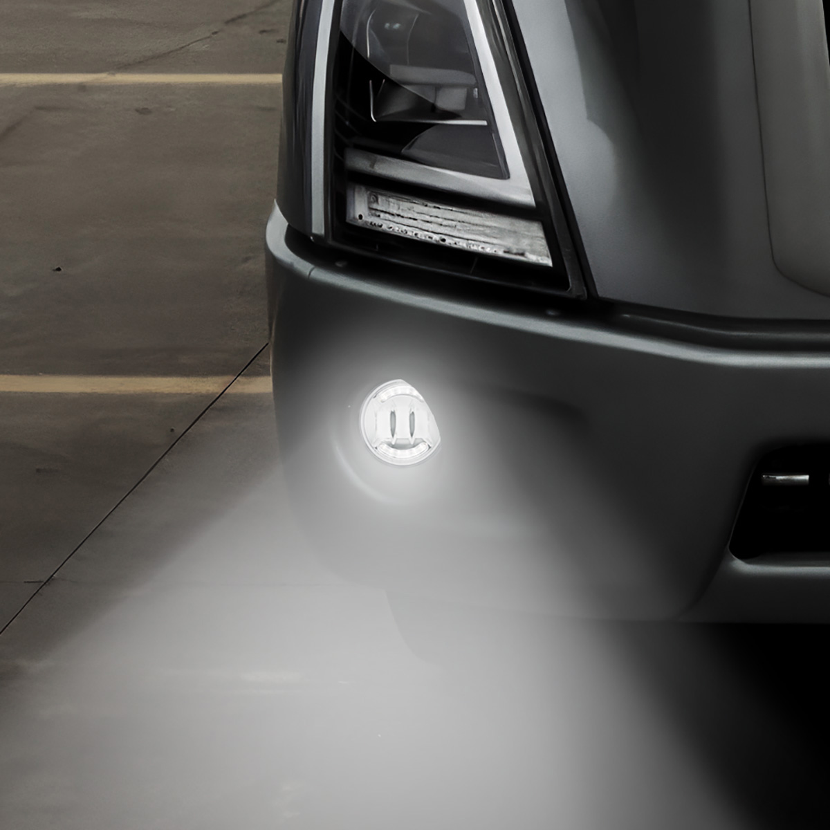 Chrome 6 LED Competition Series Projector Fog Light For 2018-2024 Volvo VNR - Thumbnail 9