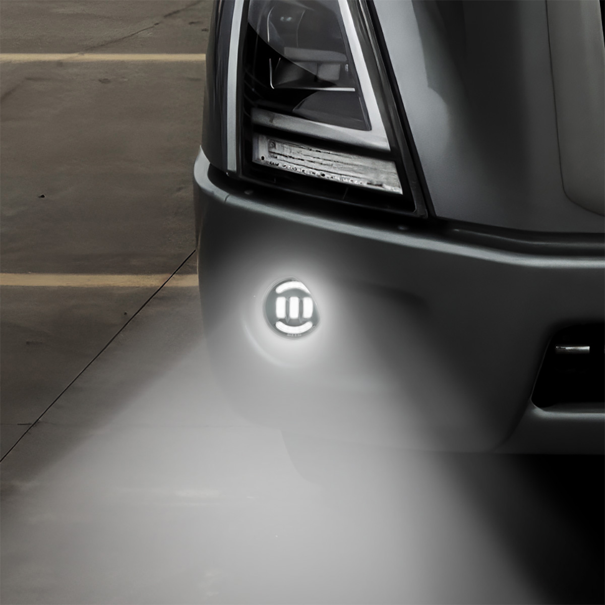 Blackout 6 LED Competition Series Projector Fog Light For 2018-2024 Volvo VNR - Thumbnail 9