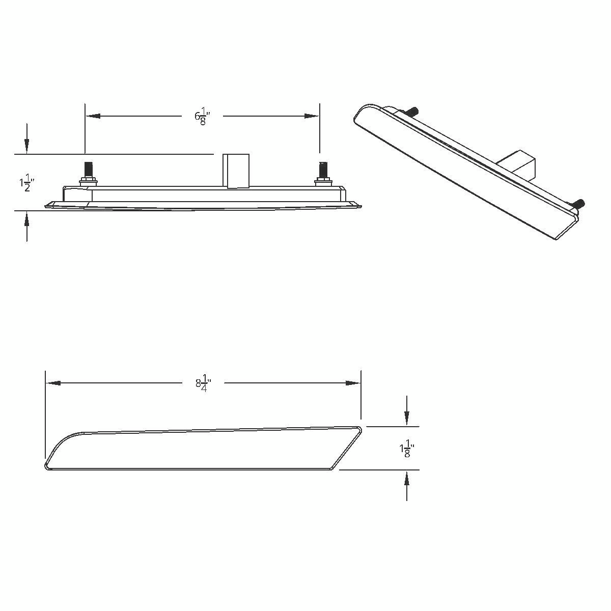 10 LED Hood Fender Side Marker Light For 2018-2024 Volvo VN/VNL - Passenger - Thumbnail 7