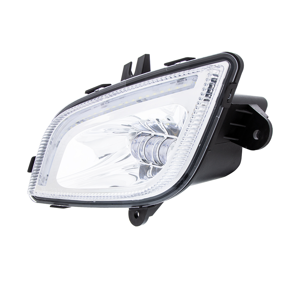 34 LED Chrome Fog Light With LED Light Bar For 2018-2024 Freightliner Cascadia - Driver - Thumbnail 4