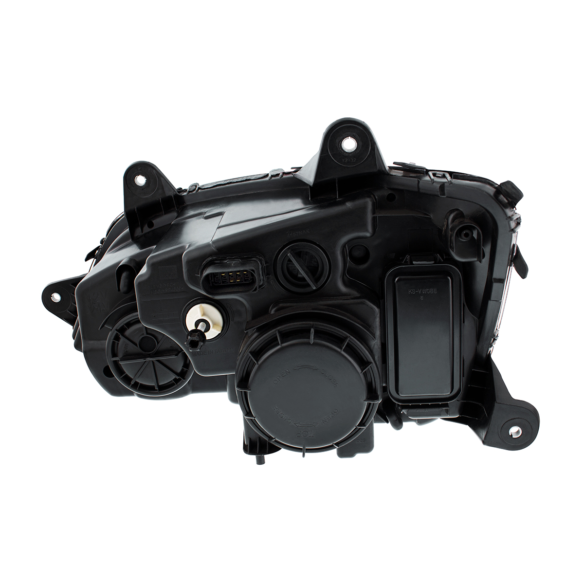 Chrome Full LED Projection Headlight With Turn Signal & Position Light Bar For 2008-2017 Kenworth T660 - Passenger - Thumbnail 5