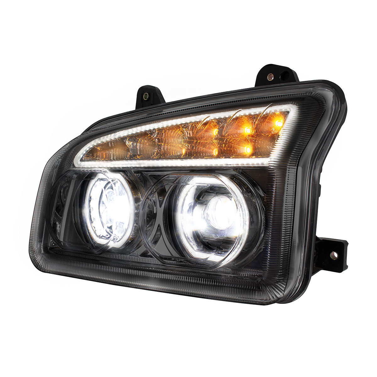 Blackout 11 LED Headlight For 2015-2024 Kenworth T880-Driver - Thumbnail 3