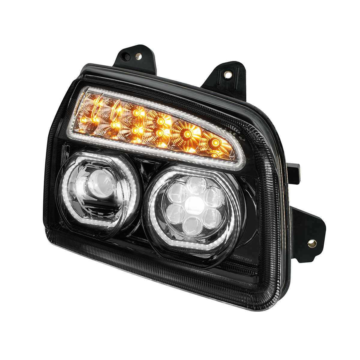 Blackout 11 LED Headlight For 2015-2024 Kenworth T880-Passenger - Thumbnail 5