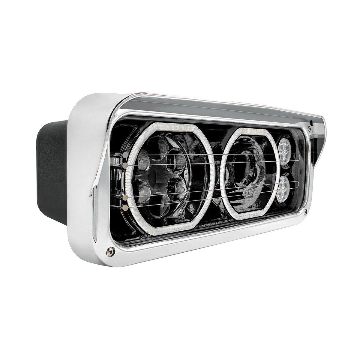 Blackout High Power Heated 10 LED Headlight With LED Turn & DRL-Driver - Thumbnail 5