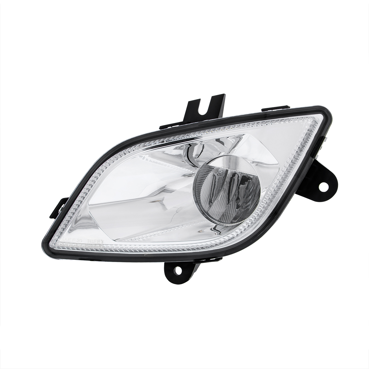 Chrome Single LED Fog Light For 2018-2024 Freightliner Cascadia - Driver - Competition Series - Thumbnail 5