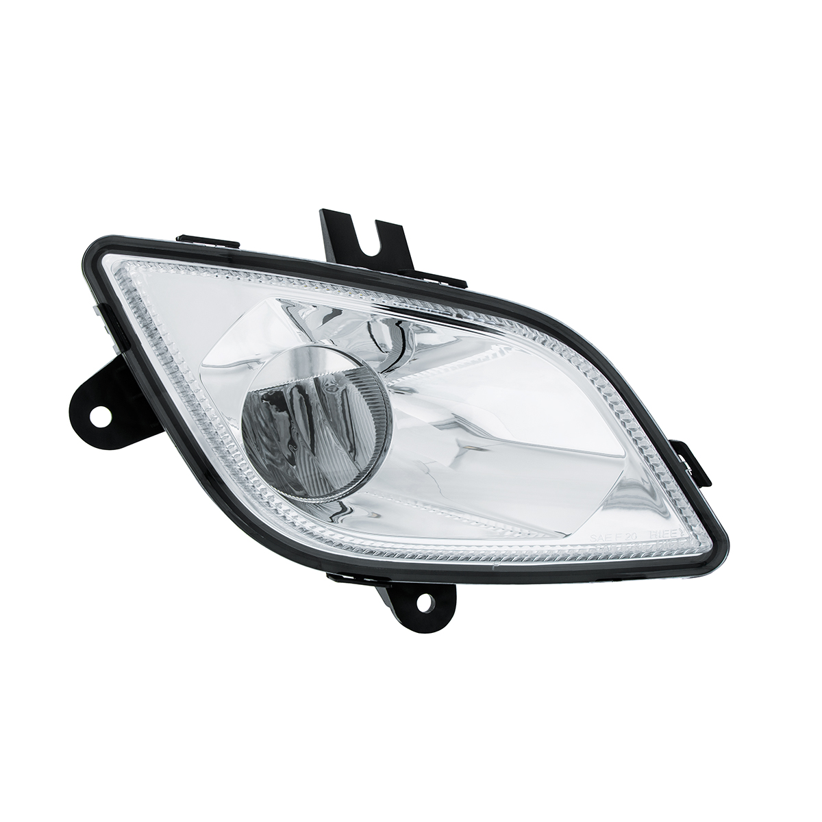 Chrome Single LED Fog Light For 2018-2024 Freightliner Cascadia - Passenger - Competition Series - Thumbnail 6