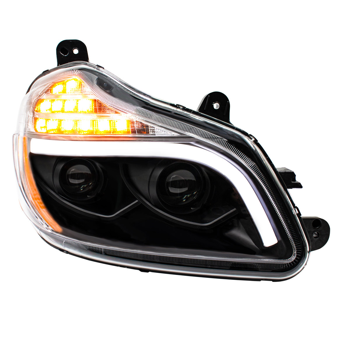 Blackout 8 LED Projection Headlight For 2013-2021 Kenworth T680-Passenger - Thumbnail 3