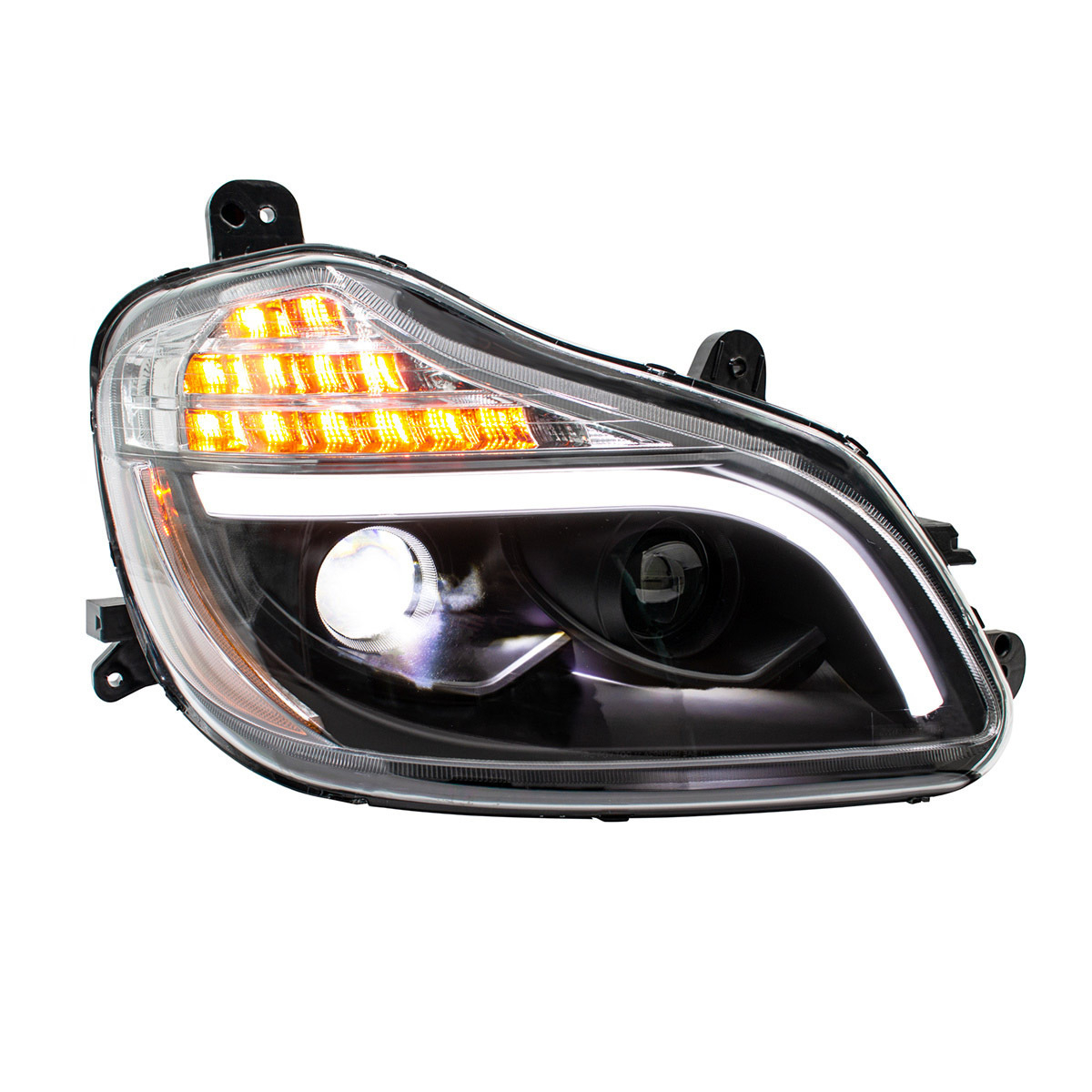 Blackout 8 LED Projection Headlight For 2013-2021 Kenworth T680-Passenger - Thumbnail 9