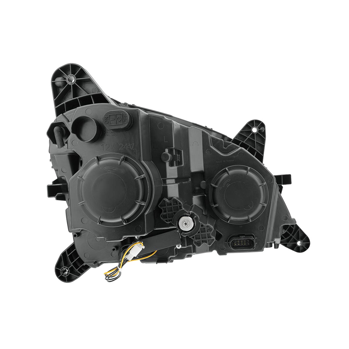 Black Projection Headlight With LED Position & Sequential Signal For 2012-2021 Peterbilt 579- Driver - Thumbnail 5