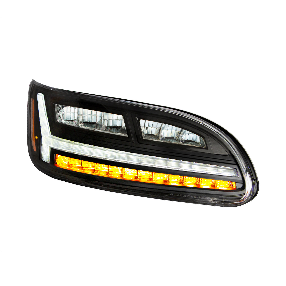 Blackout 6 LED Headlight For Peterbilt 386 (2006-2016) & 387 (2000-2011)- Passenger - Thumbnail 3