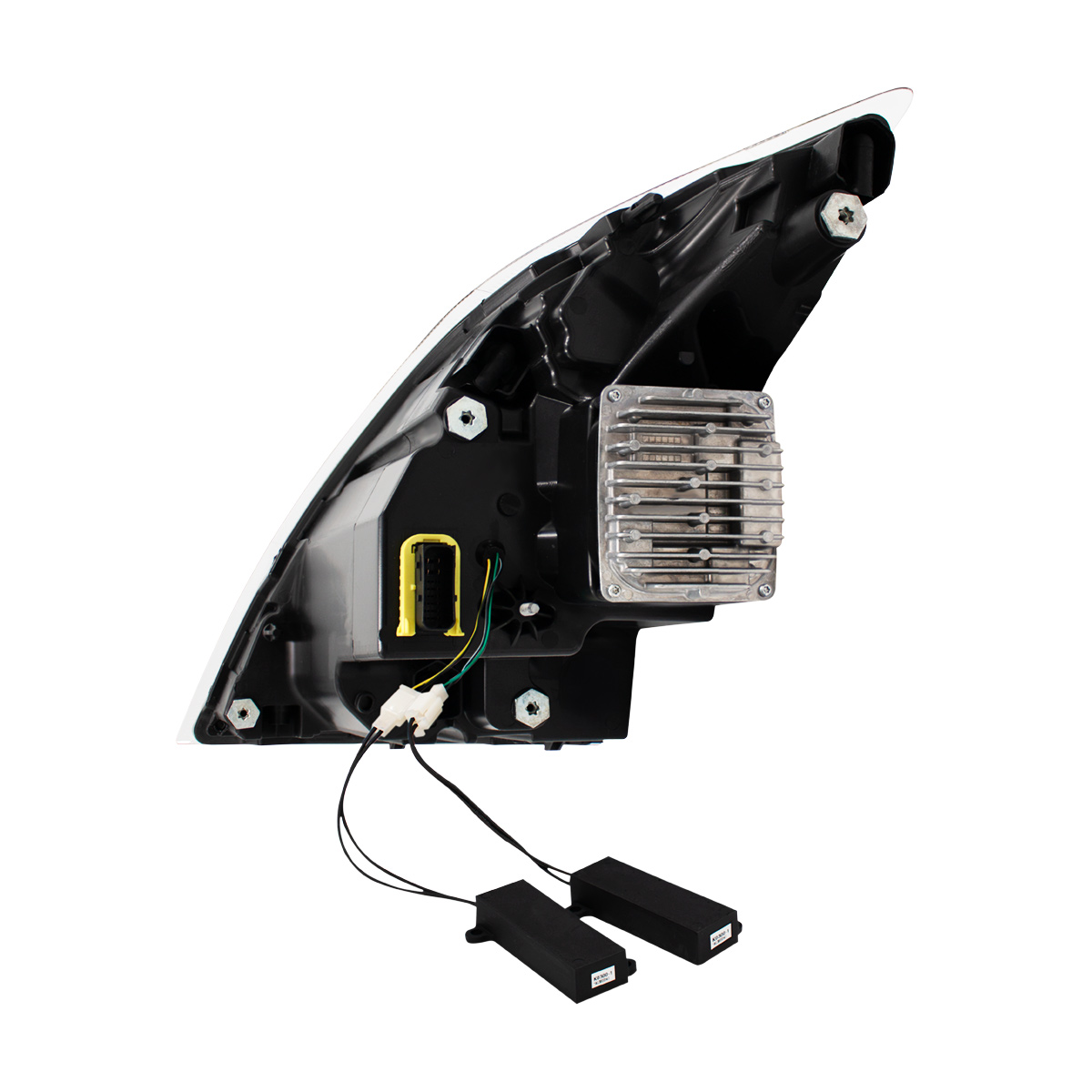 Blackout Full LED Headlight With LED Turn Signal and DRL For 2018-2024 Volvo VNL-Passenger - Thumbnail 5