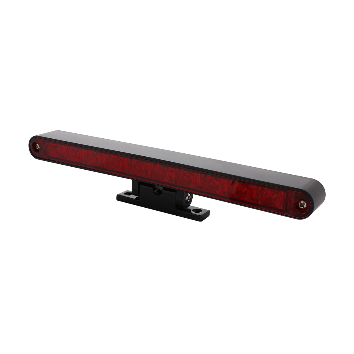 10 LED Dual Function 3rd Brake Light With Black Swivel Pedestal Base - Red LED/Red Lens - Thumbnail 6