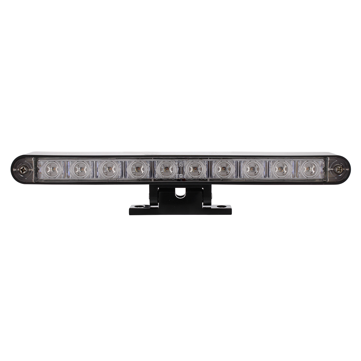 10 LED Dual Function 3rd Brake Light With Black Swivel Pedestal Base - Red LED/Clear Lens - Thumbnail 2