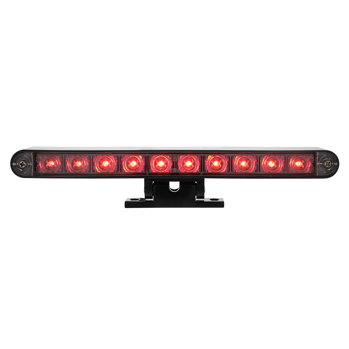 10 LED Dual Function 3rd Brake Light With Black Swivel Pedestal Base - Red LED/Clear Lens - Thumbnail 11