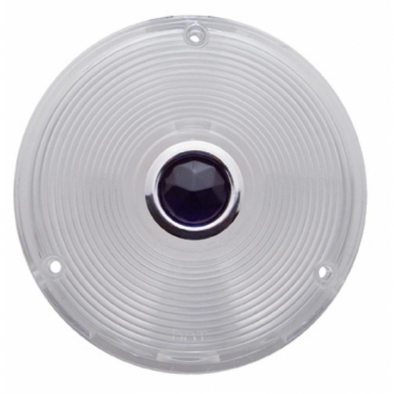 Deep Dish Light Lens With Blue Dot - Clear Lens