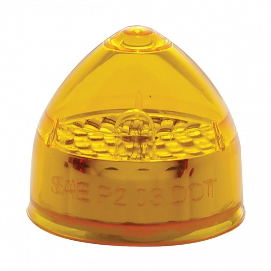 2" Beehive Crystal Light (Clearance/Marker) - Amber Lens - Thumbnail 3