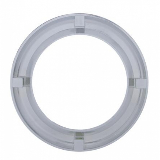 Chrome Twist-On Light Bezel For 4" Round Light Grommet - Thumbnail 2