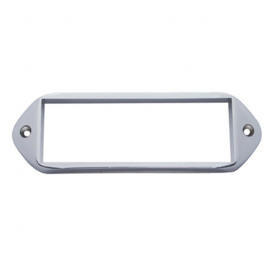 Chrome Plastic Bezel For 5-7/8” X 2” Rectangular Light