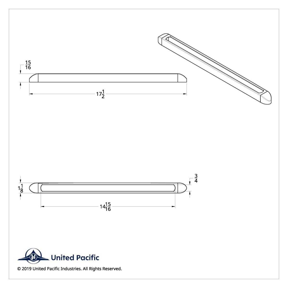 17-1/4" Light Bar Bezel (Bulk) - Thumbnail 3