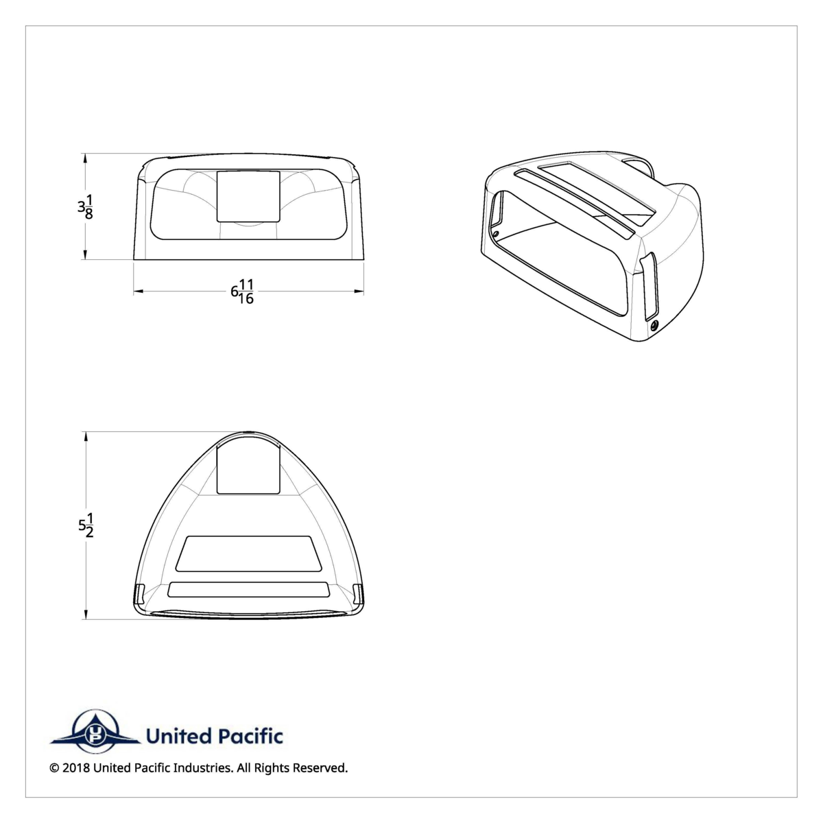 Turn Signal Cover With Double Side Windows For 1987-2007 Peterbilt 379/378/357 - Thumbnail 5