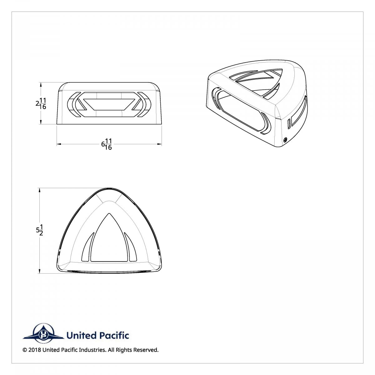 Turn Signal Cover For 1987-2007 Peterbilt 379/378/357 - Thumbnail 2