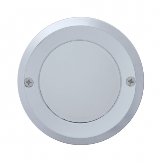 2" Chrome Plastic Mirror Light Bezel Without Visor