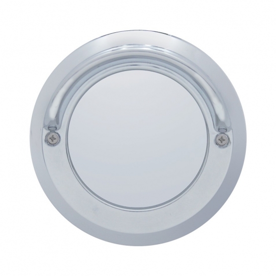 2'' Chrome Plastic Mirror Light Bezel With Visor
