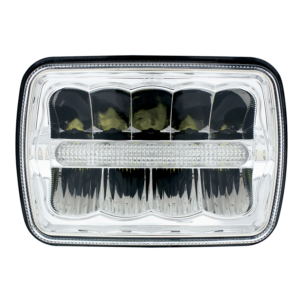 ULTRALIT - 9 High Power LED 5" X 7`" Rectangular Light With White Position Light Bar - Thumbnail 2