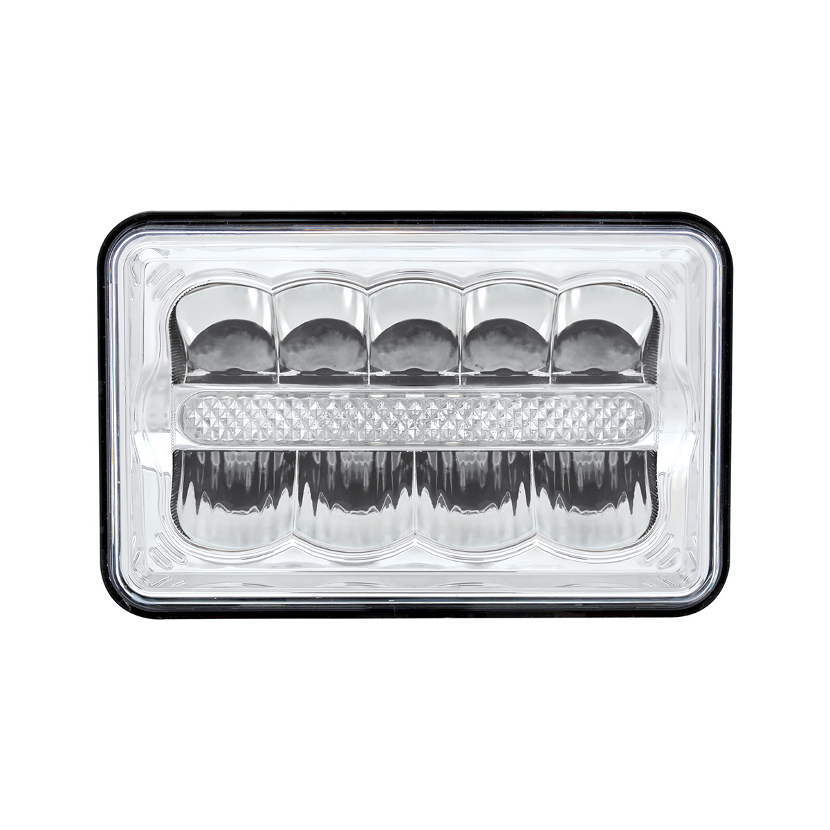 ULTRALIT - 9 High Power LED 4" X 6" Rectangular Light With White Position Light Bar - Thumbnail 2