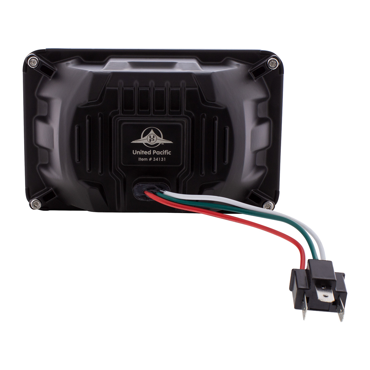 ULTRALIT - Heated 4" X 6" LED Headlight With Glass Lens & Aluminum Housing - Low Beam - Chrome - Thumbnail 5