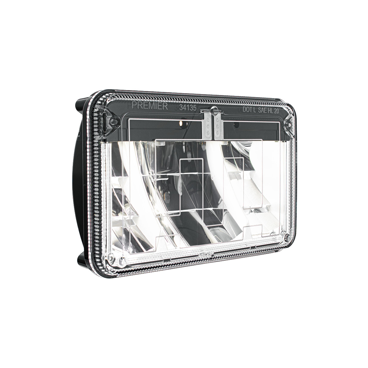 ULTRALIT - Heated 4" X 6" LED Headlight With Polycarbonate Lens & Housing - Low Beam - Thumbnail 3