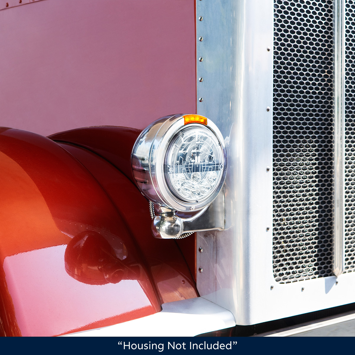 ULTRALIT - Heated 7" LED Headlight With Polycarbonate Lens & Housing - Thumbnail 5