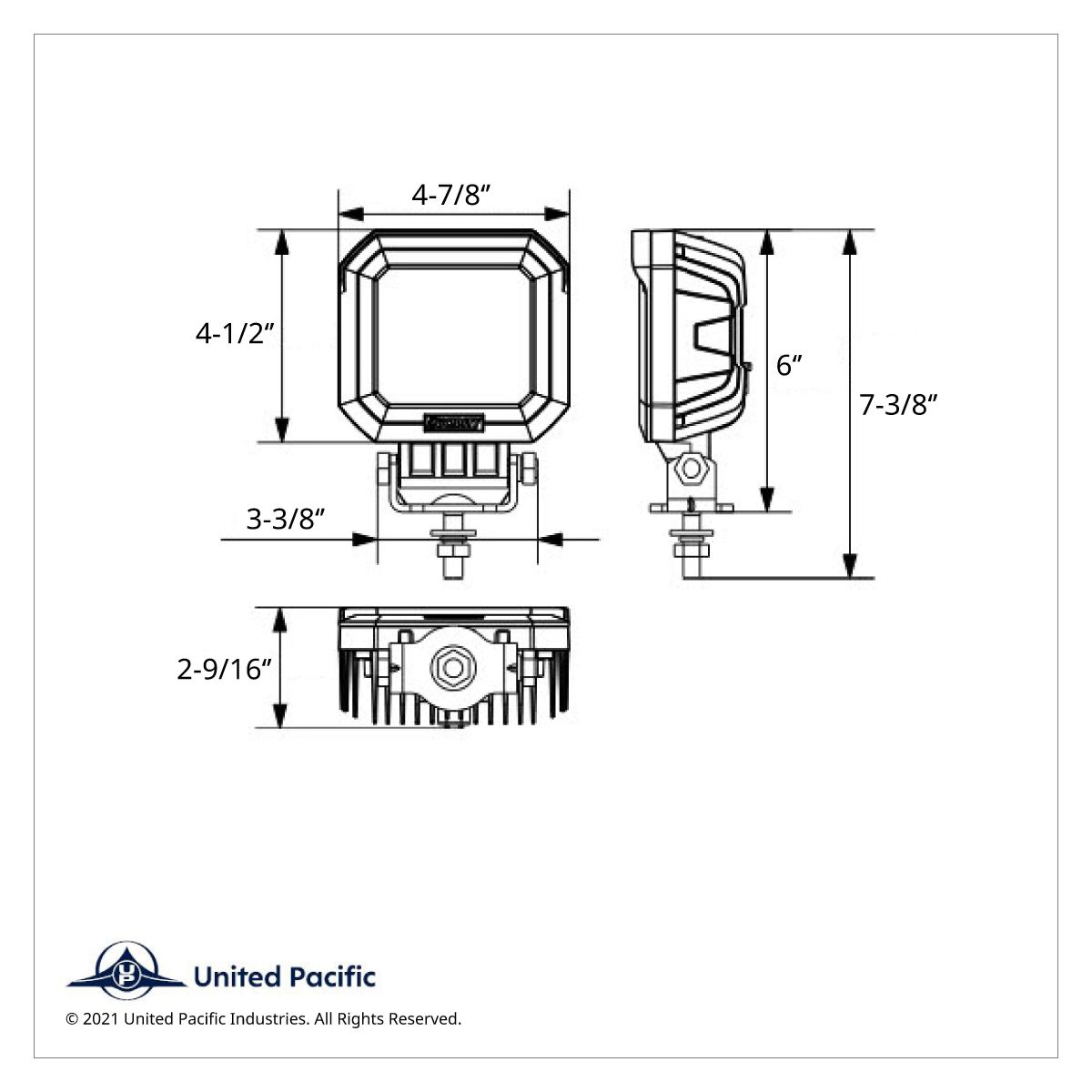 5 High Power LED Heated Work Light - Flood Light - Thumbnail 7