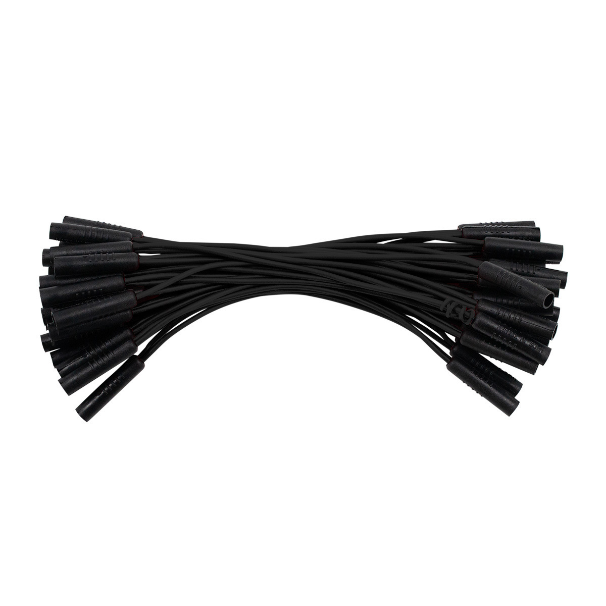 0.180" Female Plug Black Wire Harness With 50 Plugs-6" Lead (Bulk) - Thumbnail 4