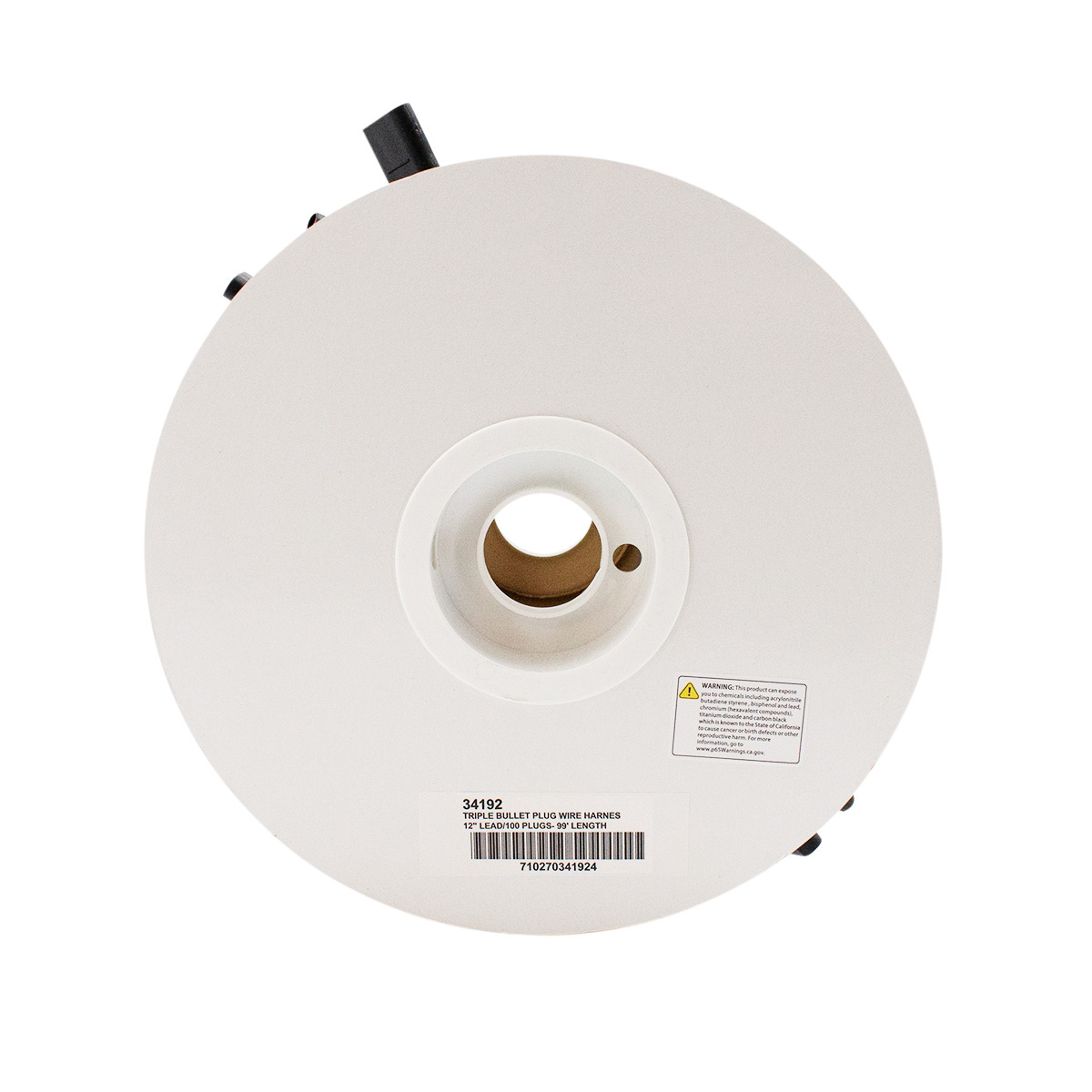 100 Count 3-Prong Female Bullet Plugs Wire Harness Roll - 98.5' W/12" Lead Between Plugs - Thumbnail 5