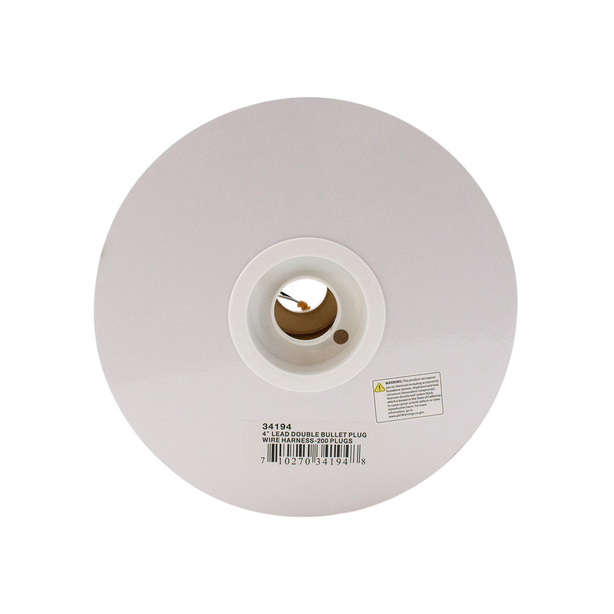 200 Count 2-Prong Female Bullet Plugs 16G Wire Harness Roll - 66' W/4" Lead Between Plugs - Thumbnail 5