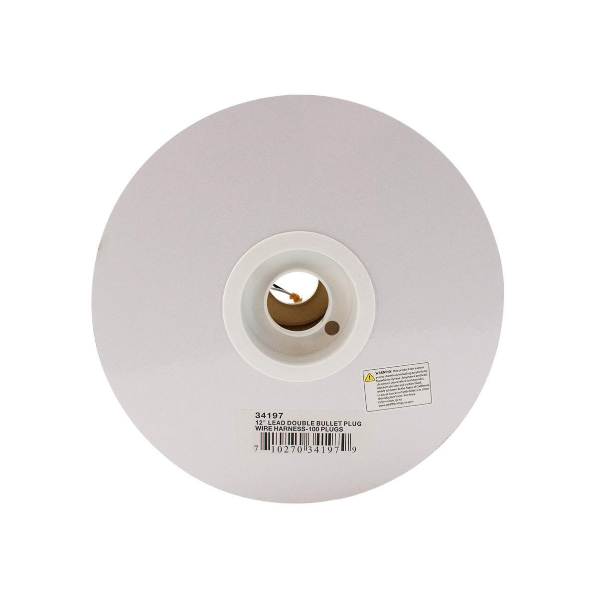 100 Count 2-Prong Female Bullet Plugs 16G Wire Harness Roll - 100' W/12" Lead Between Plugs - Thumbnail 5