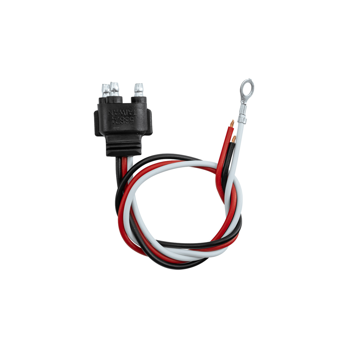 3 Wire Pigtail With 3 Prong Straight Plug - 12" Lead (Retail) - Thumbnail 3