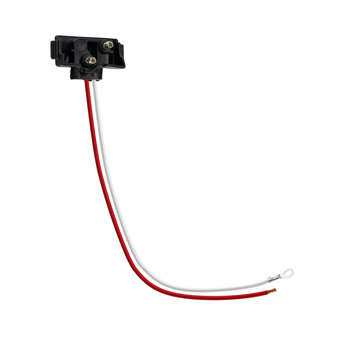 2 Wire Pigtail With 2 Prong Right Angle Plug - 12" Lead (Retail) - Thumbnail 3