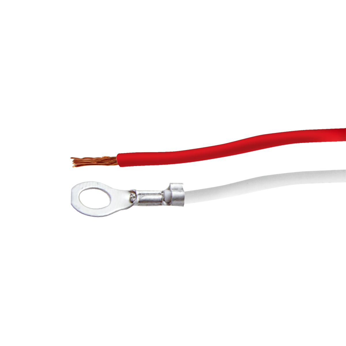 2 Wire Pigtail With 2 Prong Right Angle Plug - 12" Lead (50-Pack) - Thumbnail 4