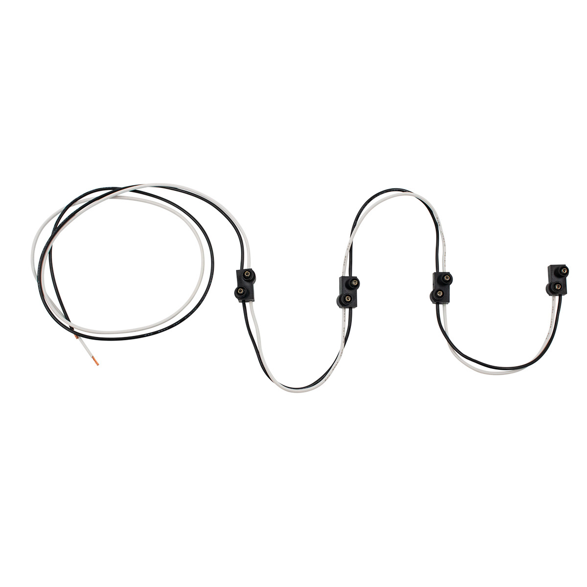 2 Prong Plug Wiring Harness With 4 Plugs & 7" Lead (Bulk) - Thumbnail 2