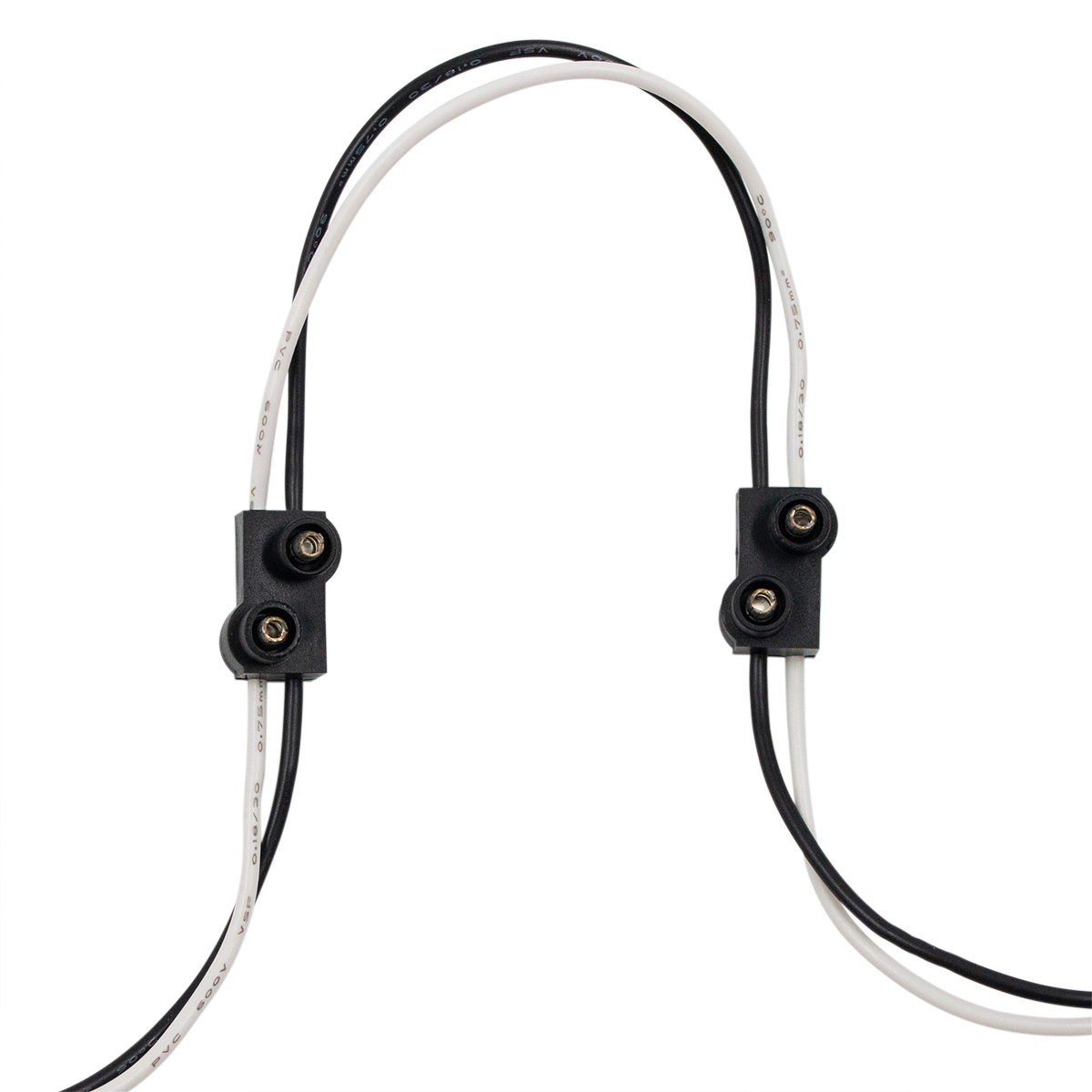 2 Prong Plug Wiring Harness With 4 Plugs & 7" Lead - Thumbnail 3