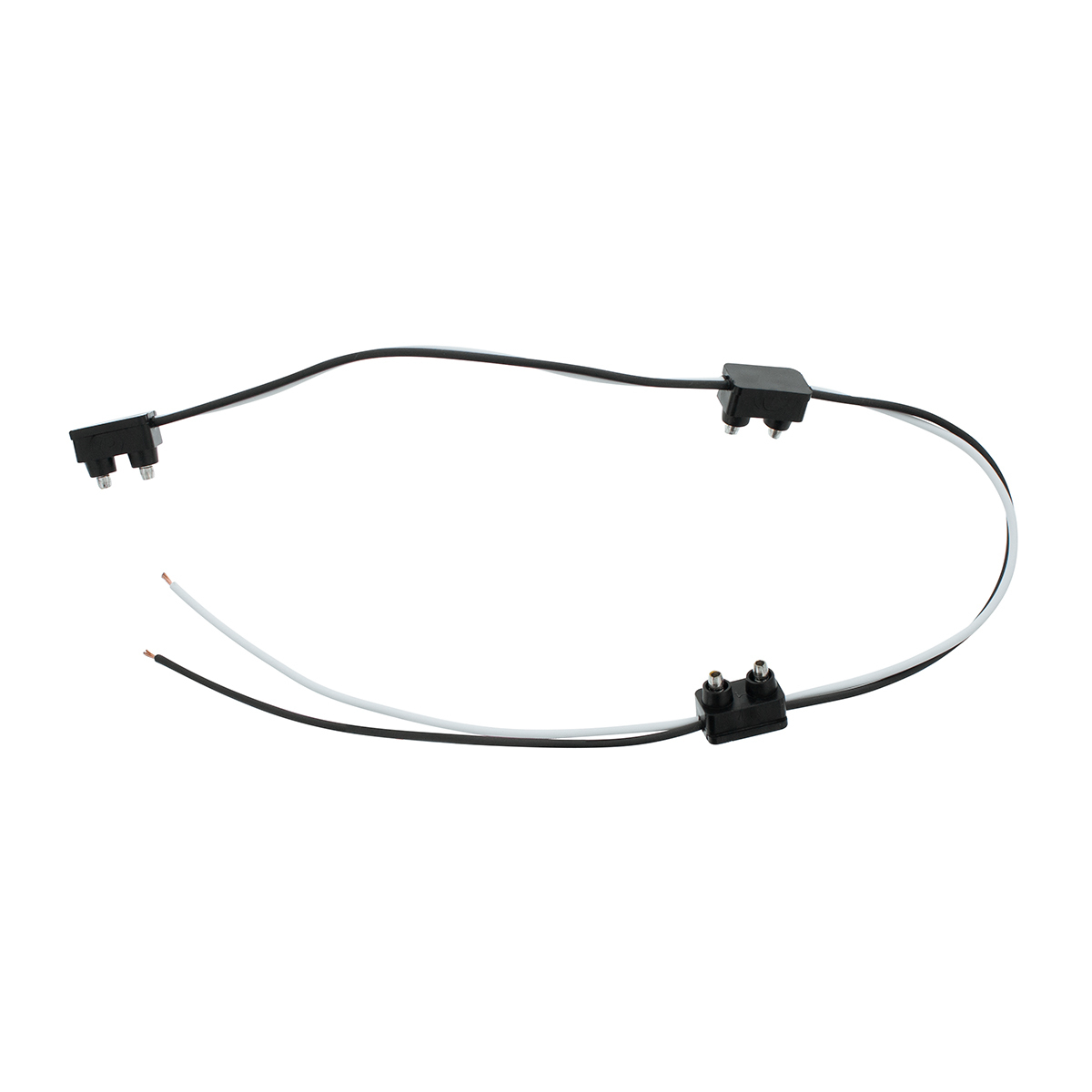 2-Prong Plug Wiring Harness With 6" Lead Between Plugs - 3 Plugs - Thumbnail 4