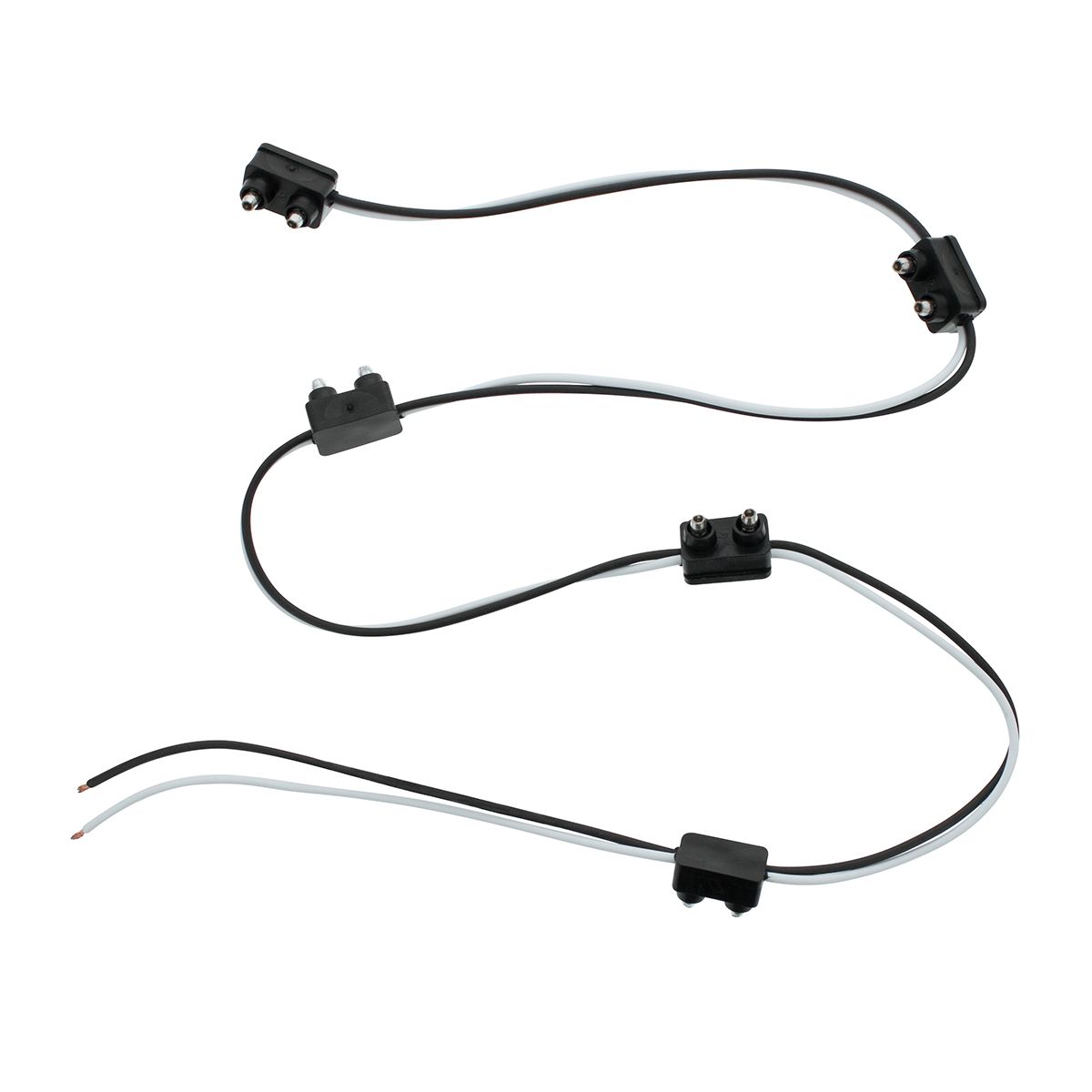 2-Prong Plug Wiring Harness With 6" Lead Between Plugs - 5 Plugs