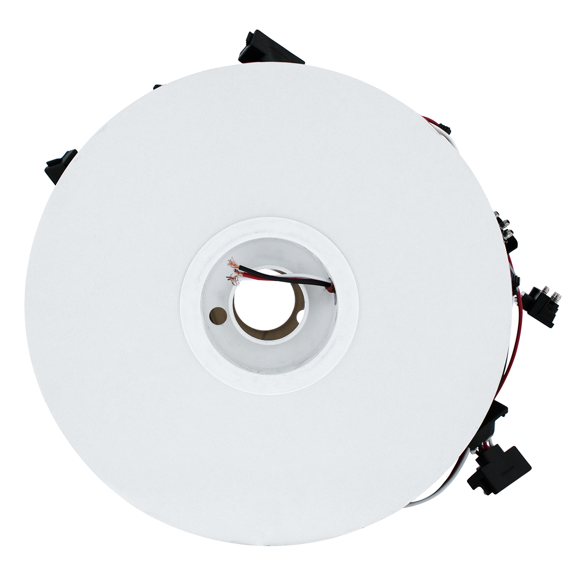 100 Count 3-Prong Male Right Angle Bullet Plugs Wire Harness Roll - 12" Lead Between Plugs - Thumbnail 4